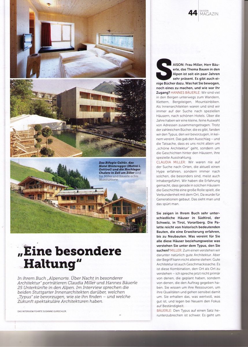 Zeitungsbericht urlaubsarchitektur.de
